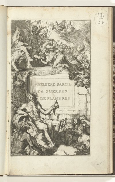 Title Page for the First Part of Guerres de Flandres by Romeyn de Hooghe (attributed to)