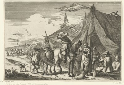 Riders Resting by Tents by Romeyn de Hooghe (rejected attribution)