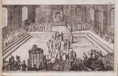 A Scene at the Royal Court of Tsar Alexis Mikhailovich by Romeyn de Hooghe