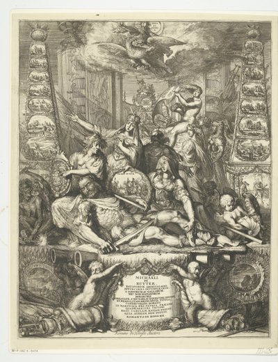 Allegory on the Death of Michiel de Ruyter, 1676 by Romeyn de Hooghe