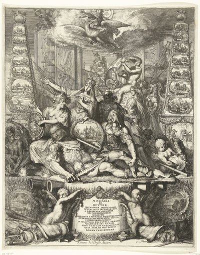 Allegory of the Death of Michiel de Ruyter, 1676 by Romeyn de Hooghe