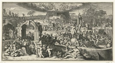 Allegorical Representation with Tabula Cebetis by Romeyn de Hooghe