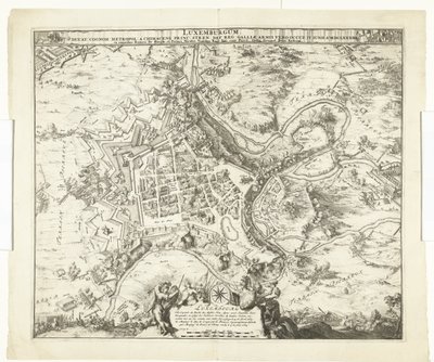 Bombardment of Luxembourg by Marshal de Créquy, 1684 by Romeyn de Hooghe