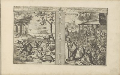 Trees, Animals, and Nuts; Worship of Idols by Romeyn de Hooghe