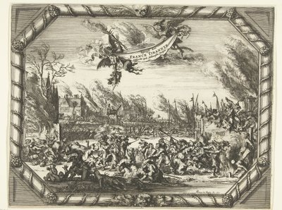French Atrocities in Bodegraven and Zwammerdam, 1672 (title on object) by Romeyn de Hooghe