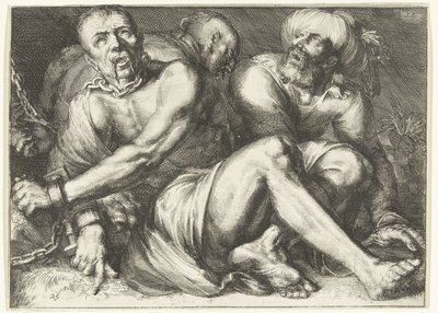 Prisoners (Glorification of the Teutonic Order, especially the Commandery of Alden Biesen) by Romeyn de Hooghe