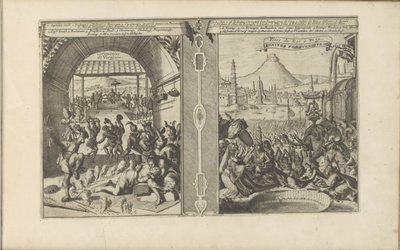 Chief Smith with the Virginians; Royal Feast in Pegu by Romeyn de Hooghe