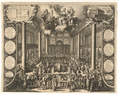 Inauguration of the Portuguese Synagogue in Amsterdam, 1675 by Romeyn de Hooghe