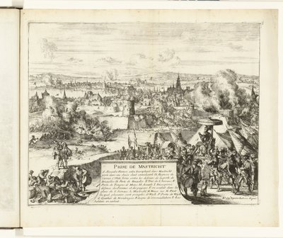 Capture of Maastricht by the Duke of Parma, 1579 (Wars of Flanders) by Romeyn de Hooghe