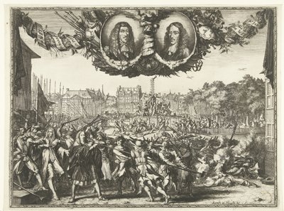 Murder of the De Witt Brothers, 1672 by Romeyn de Hooghe