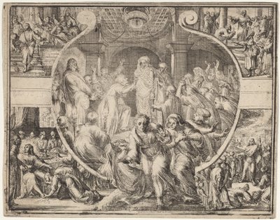 Raising of Lazarus with Scenes from the Life of Christ by Romeyn de Hooghe