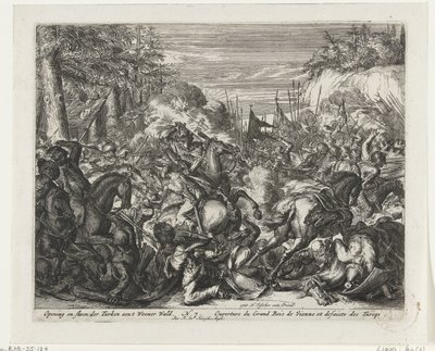 Battle Between Habsburgs and Turks in the Vienna Woods by Romeyn de Hooghe