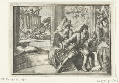 Title Page for the Pamphlet: The Bump in the Guard, on the Hare Hunt, 1702 by Romeyn de Hooghe