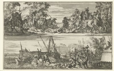 Two Depictions of French Atrocities, 1672 by Romeyn de Hooghe