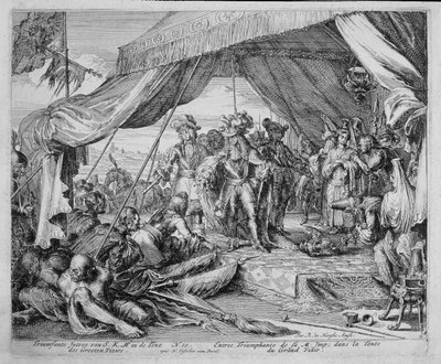 Vienna Print Cycle, Entry of Emperor Leopold into the Tent of the Grand Vizier by Romeyn de Hooghe