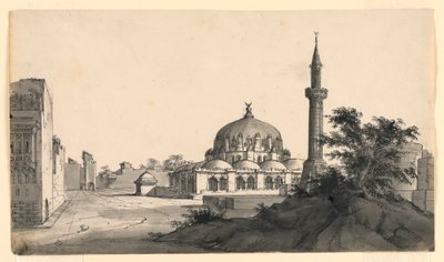Stage Design, Mosque on Square by Romolo Achille Liverani