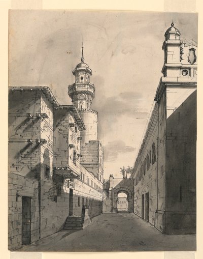 Stage Design, Oriental Street by Romolo Achille Liverani