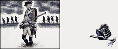British Soldier at the time of the American Revolutionary War by Ron Embleton