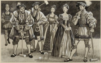 Francis I Playing Croquet by Ron Embleton