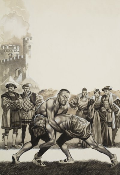 Francis I of France versus Henry VIII of England by Ron Embleton