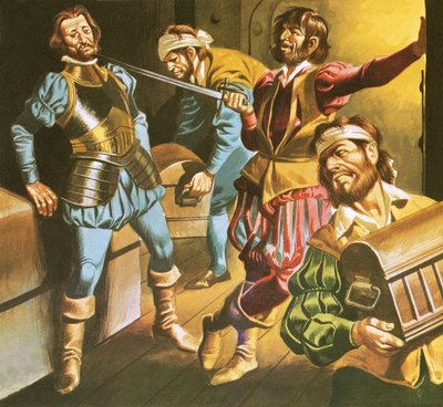 Pirates at Work by Ron Embleton
