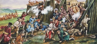 Storming of the Fortress of Neoheroka by Ron Embleton