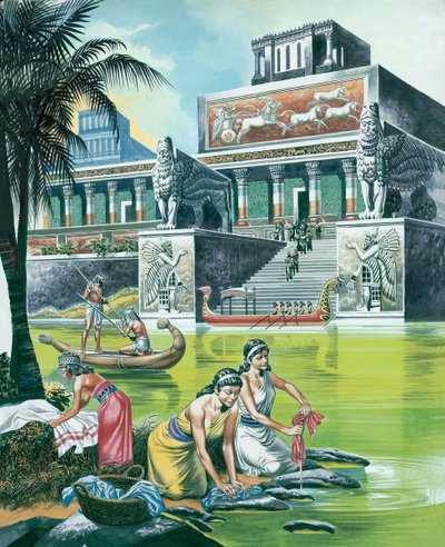 The Assyrian Empire at Its Height by Ron Embleton