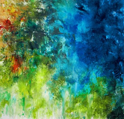 Vibrant Abstract Nature by Ron Halfant