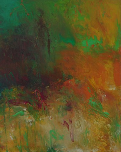 Vivid Abstract Landscape by Ron Halfant
