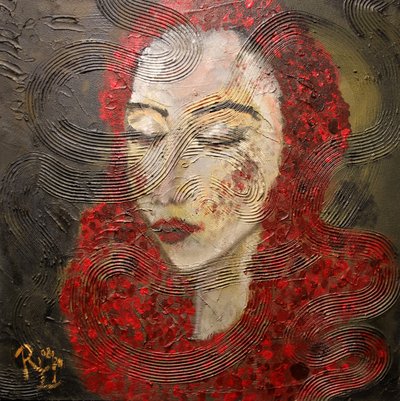 Sensitive Woman with Red Hair by RosaLi