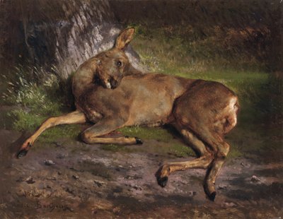 A Roe Deer in the Forest by Rosa Bonheur