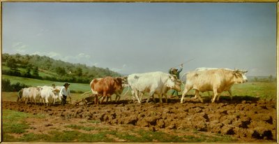 The Plowing Nivernais, the Sombrage by Rosa Bonheur