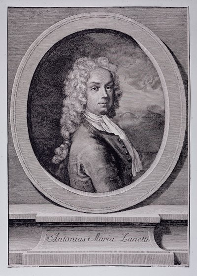 Portrait of Antonio Maria Zanetti, Italian Cartoonist (Engraving) by Rosalba Giovanna (after) Carriera
