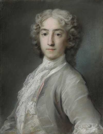Portrait of Lord Sidney Beauclerk, Half-Length, in a Grey Velvet Coat and White Stock by Rosalba Giovanna Carriera
