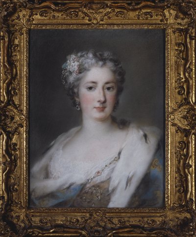 Portrait of a Lady in an Ermine-Trimmed Robe by Rosalba Giovanna Carriera