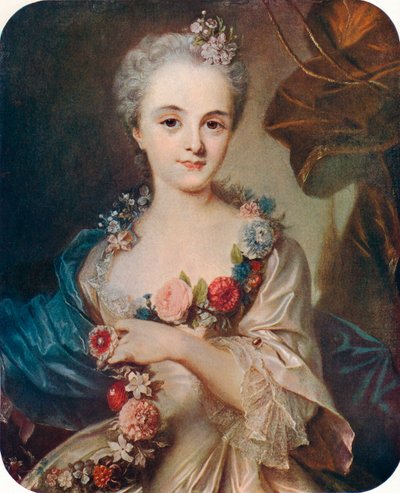 Portrait of a Lady Marquise de Pompadour by Rosalba Zuanna Carriera