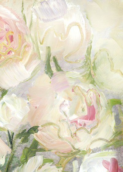 Creamy Pink Flowers by Rosana Laiz Blursbyai