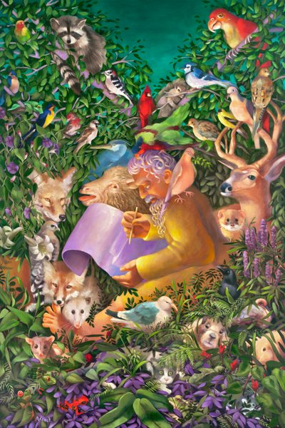 Noah and the Animals Before the Great Flood by Rosemarie Adcock
