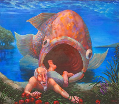 The Arrival of Jonah at Nineveh by Rosemarie Adcock