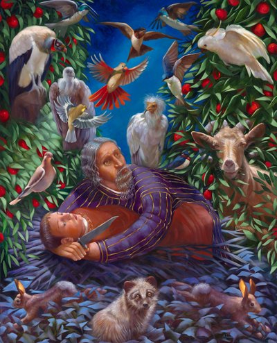 The Restoration of Isaac to His Father Abraham by Rosemarie Adcock