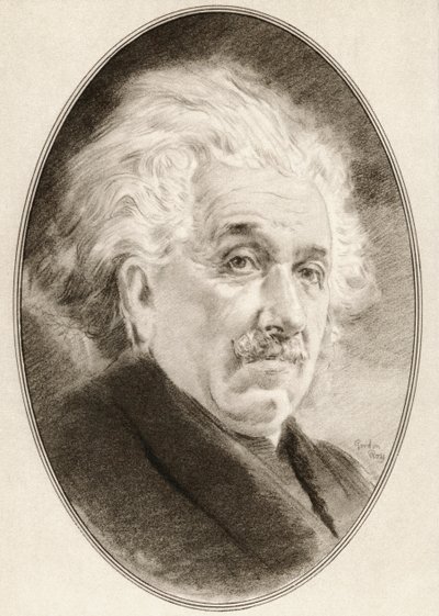 Albert Einstein, from Living Biographies of Great Scientists by Ross Gordon