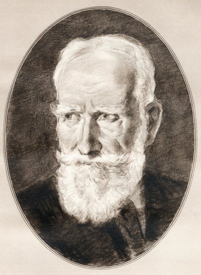 George Bernard Shaw, from Living Biographies of Famous Men by Ross Gordon