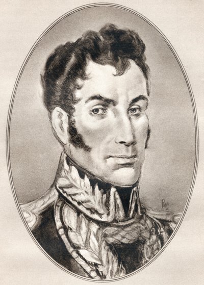 Simon Jose Antonio de la Santusima Trinidad Bolivar Palacios Ponte y Blanco, from Living Biographies of Famous Men by Ross Gordon