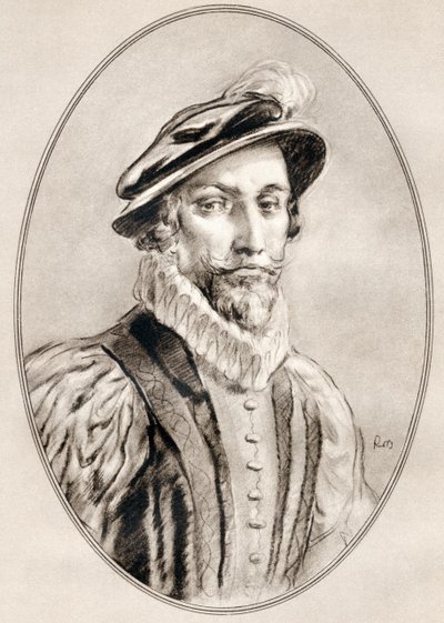 Sir Walter Raleigh, from Living Biographies of Famous Men by Ross Gordon