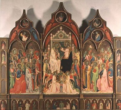 The Coronation of the Virgin by Rossello di Jacopo Franchi