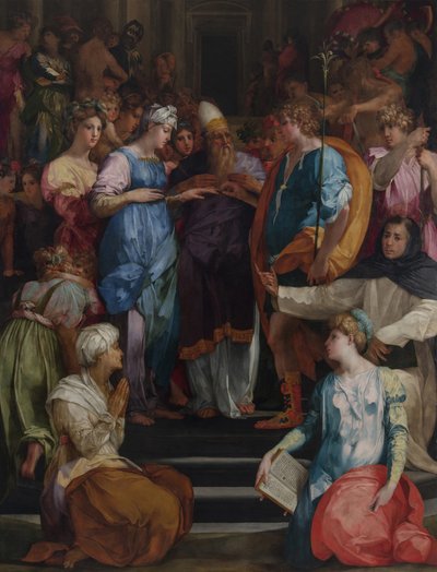 The Marriage of the Virgin Pala Ginori by Rosso Fiorentino