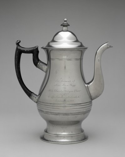 Coffeepot or Teapot by Roswell (attr.to) Gleason