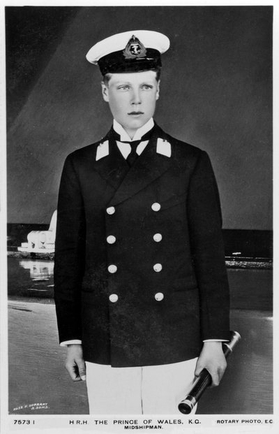 The Prince of Wales in the uniform of a midshipman by Rotary Photo