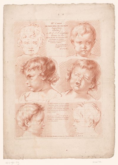 Title print with six children