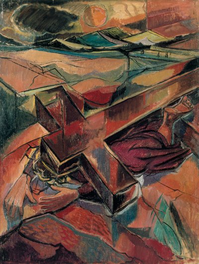 Christ falling under the Weight of the Cross, c1940s by Roy de Maistre